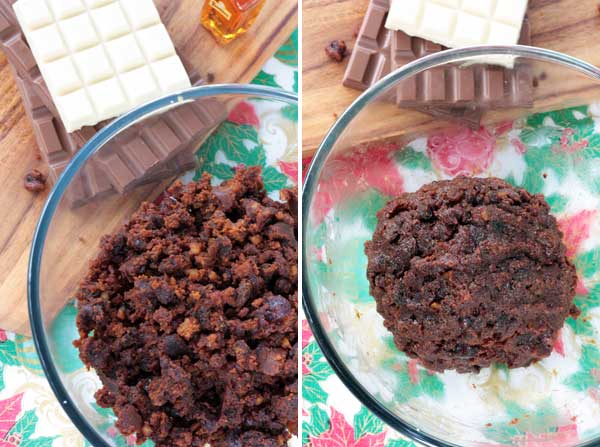 making-christmas-pudding-truffles