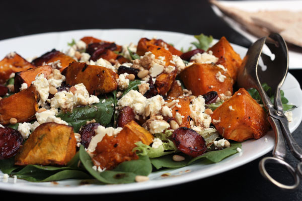 Pumpkin Chorizo And Feta Salad Scrummy Lane