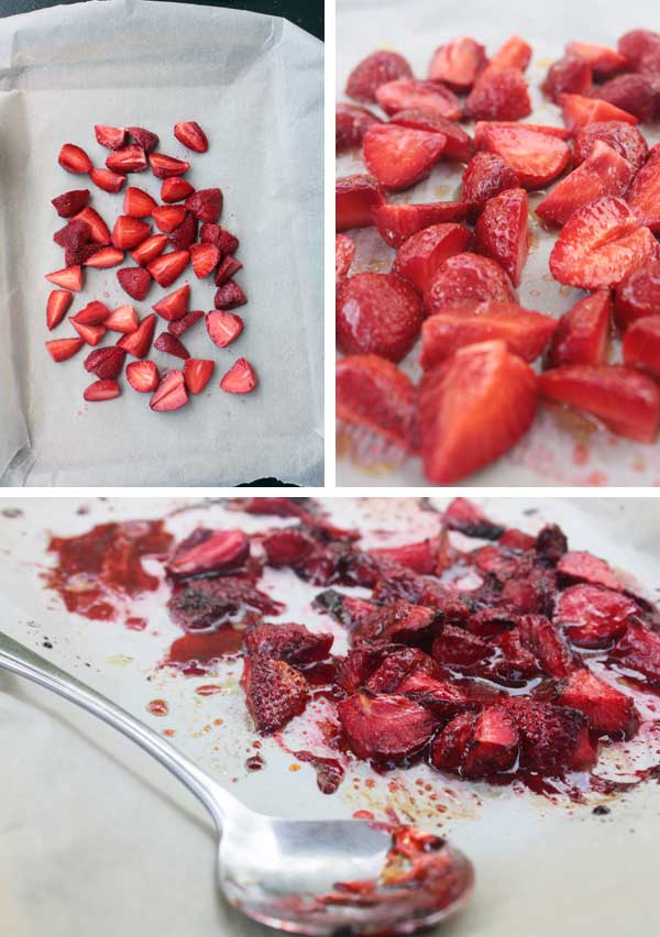 roasting strawberries