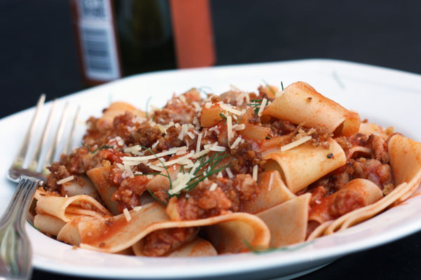 Sausage & fennel pappardelle - Scrummy Lane