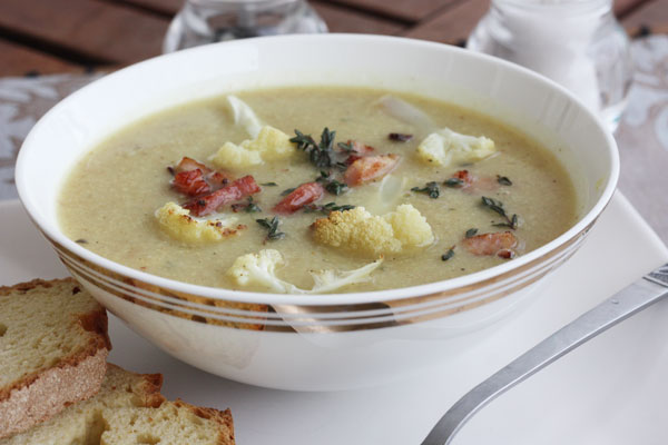 roasted cauliflower soup