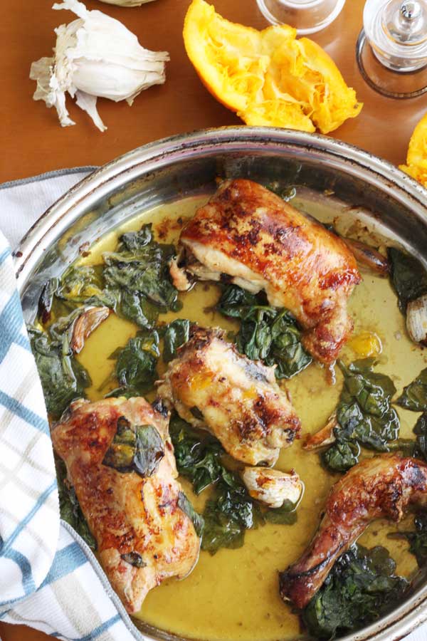 Easy Mid Week Meal Maple Orange Spinach Chicken