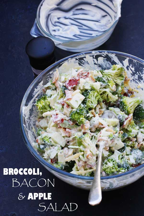 Broccoli, bacon & apple salad by Scrummy Lane