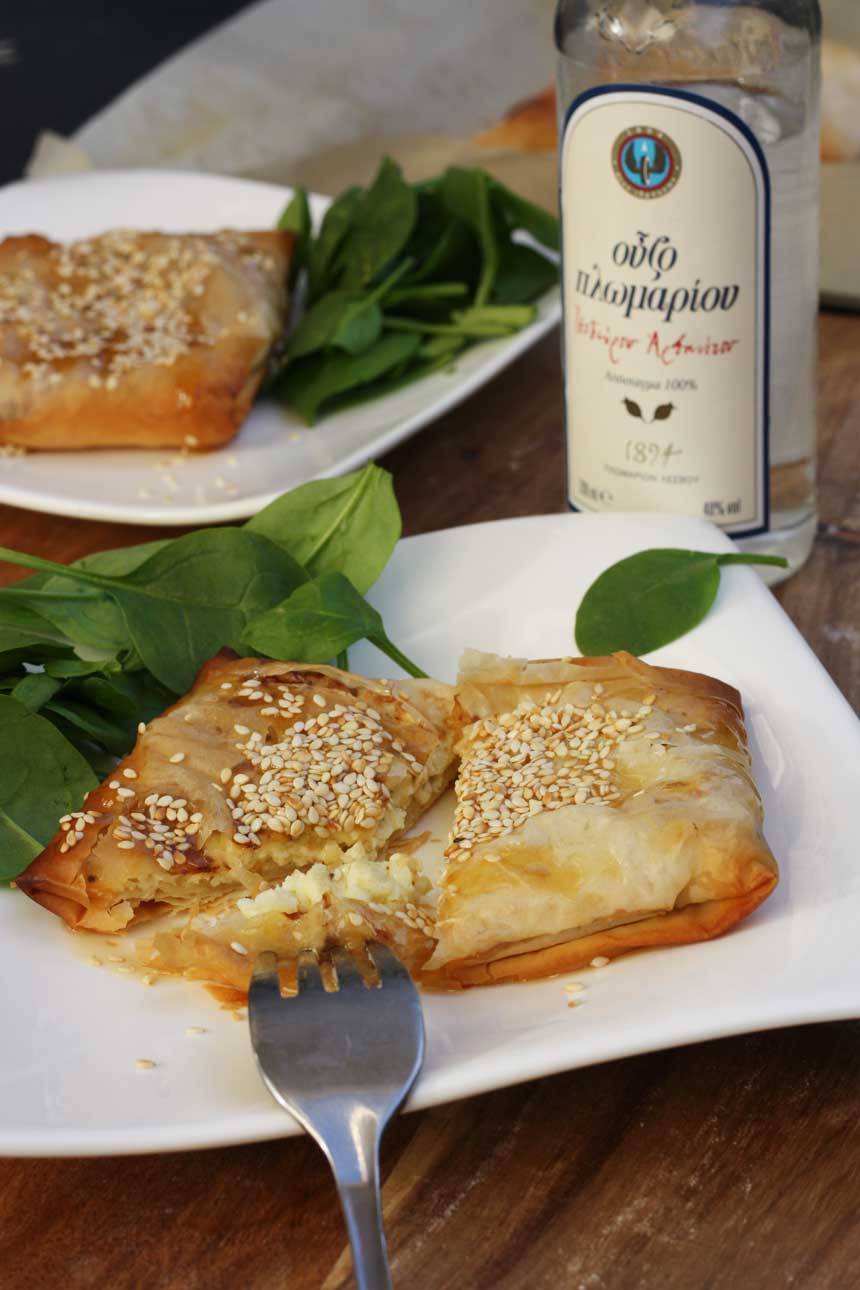 Feta filo pies with honey by Scrummy Lane