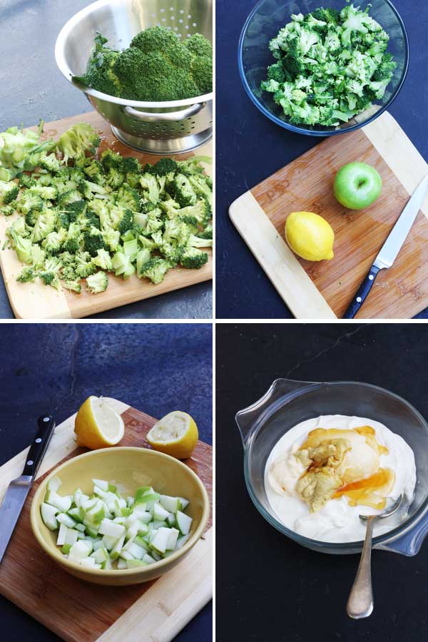 Making broccoli salad