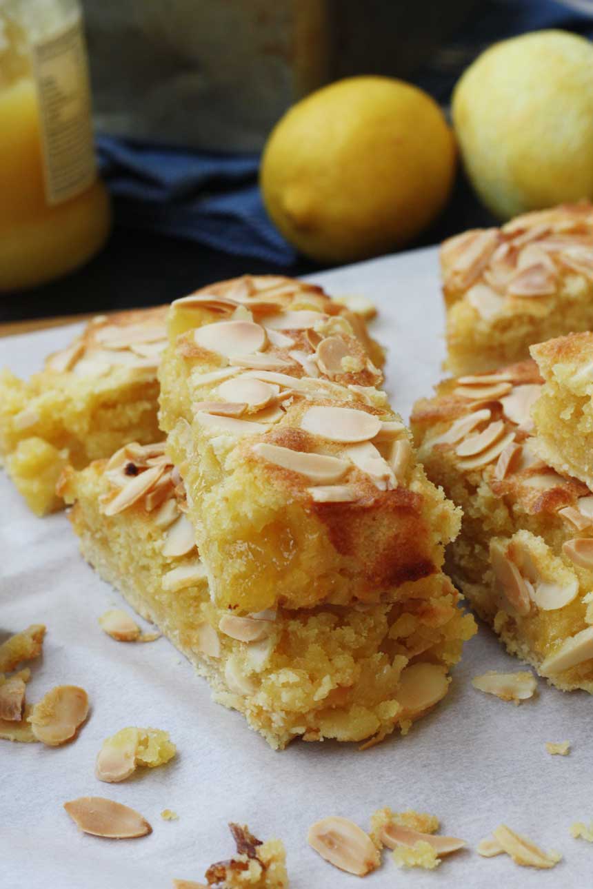 Lemon Bakewell Slices Scrummy Lane