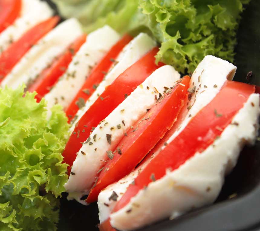 Tomatoes & mozzarella