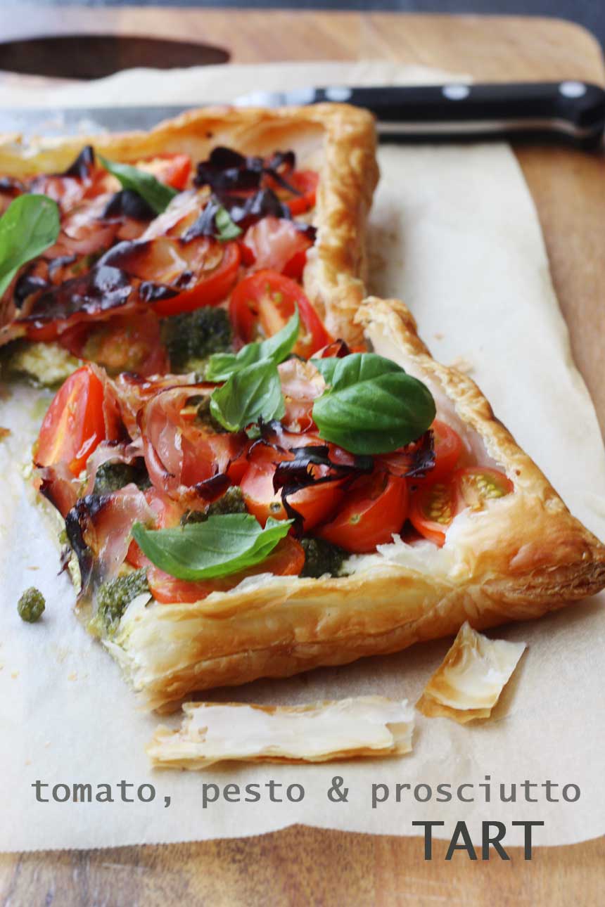 Cherry Tomato and Mozzarella Tart