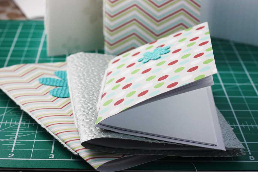 Homemade gift idea easy notebook trio Scrummy Lane