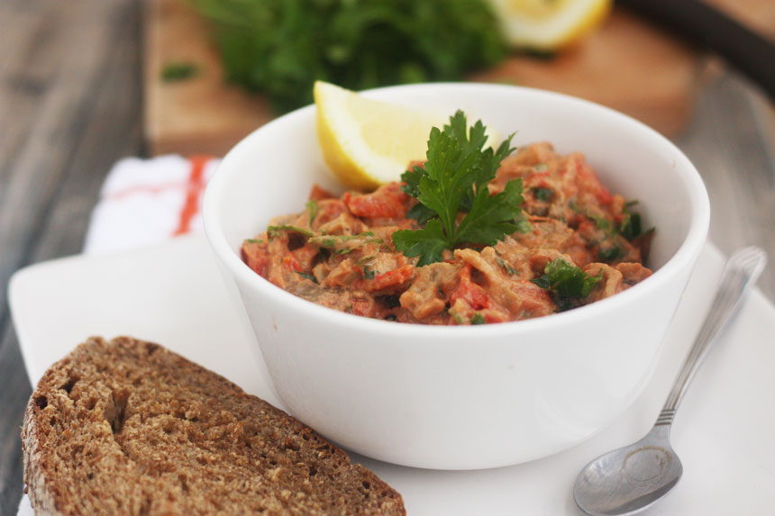 Sweet Roasted Red Pepper And Eggplant Dip Scrummy Lane