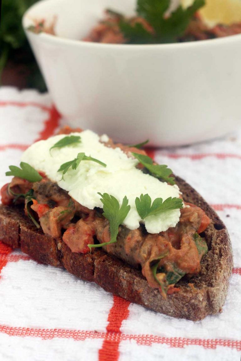 Sweet roasted red pepper & eggplant dip Scrummy Lane