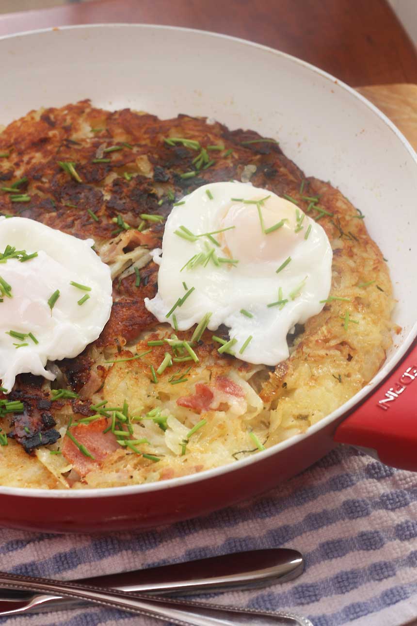 Giant cheddar & bacon rösti - Scrummy Lane