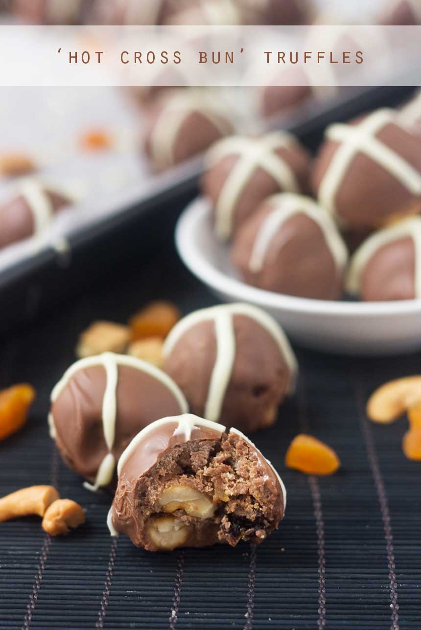 Hot cross bun truffles