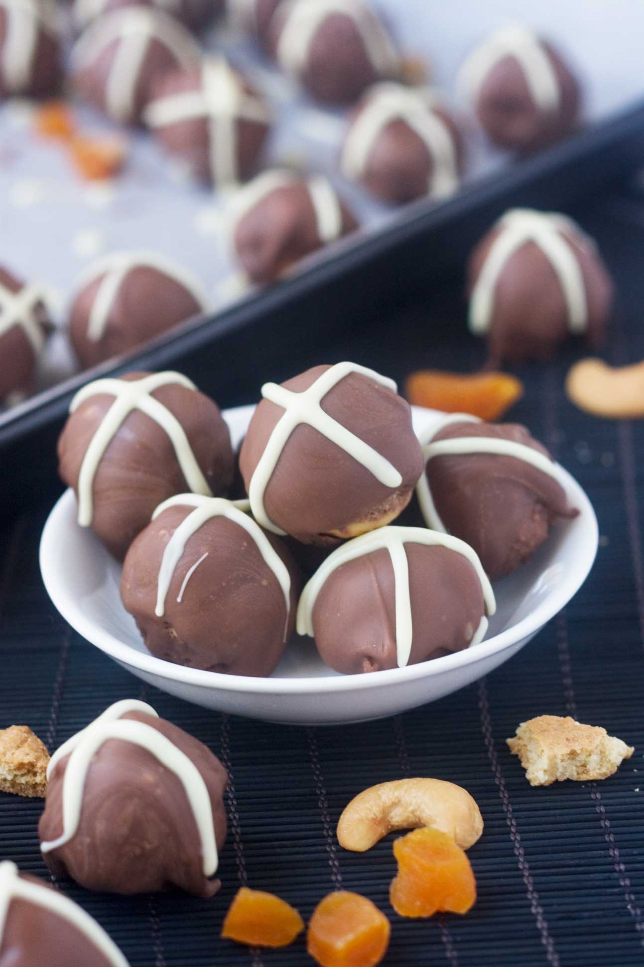 hot cross bun truffles