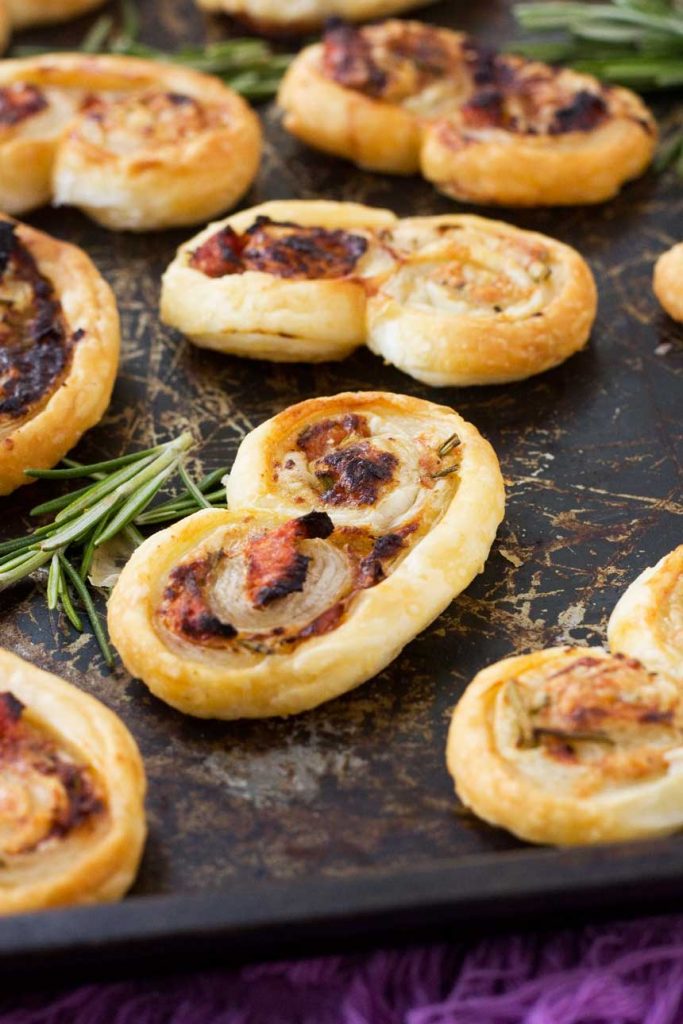 Sun-dried tomato, parmesan & rosemary palmiers - Scrummy Lane