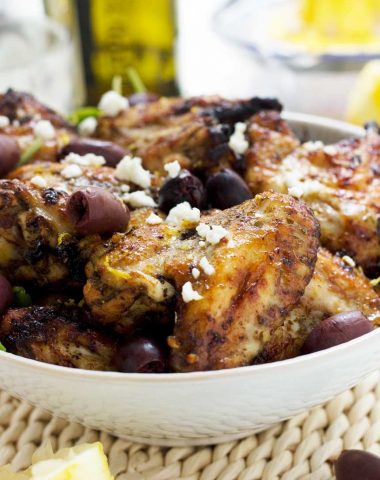 Greek baked chicken wings by Recipe Tin Eats