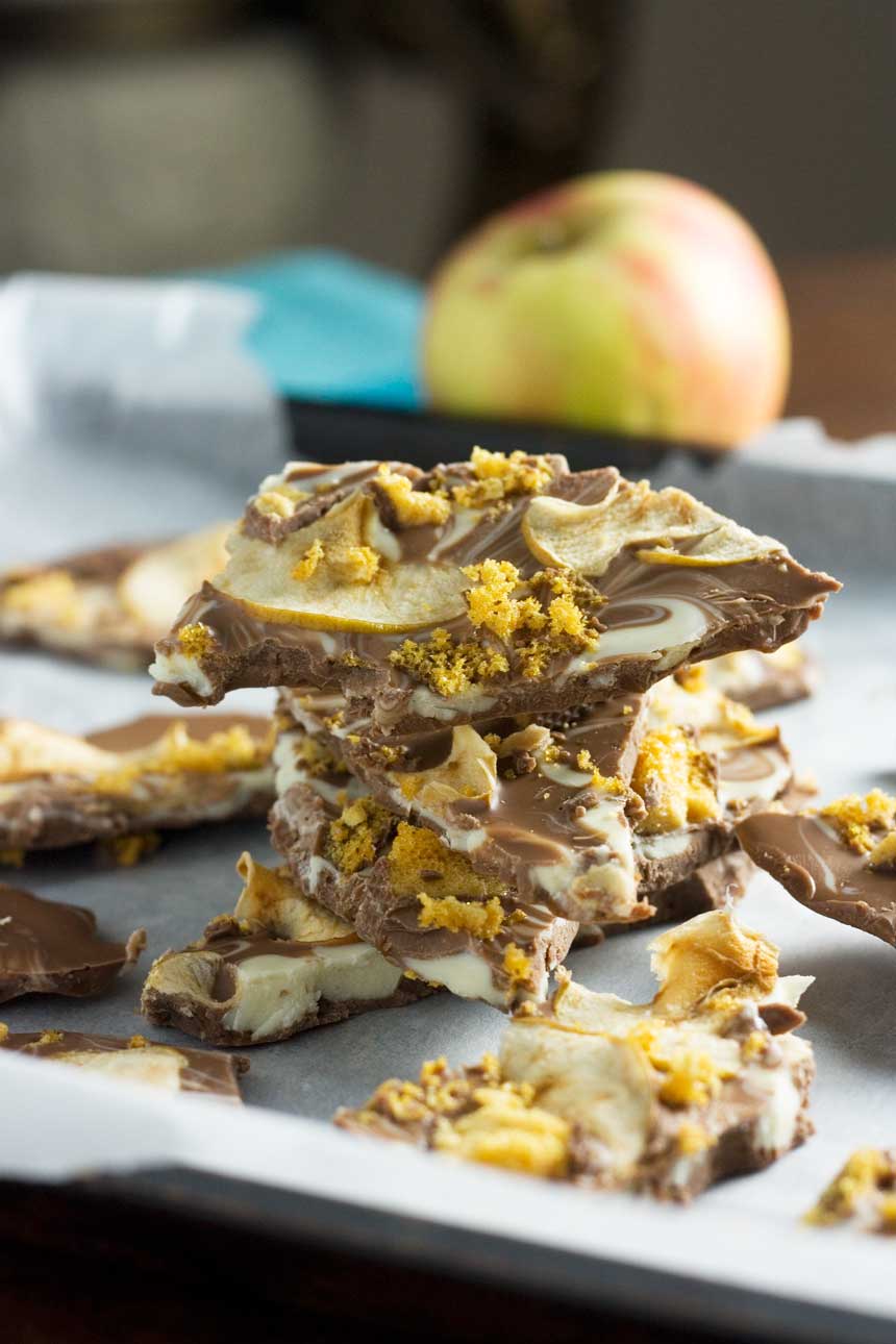 toffee apple choc bark6