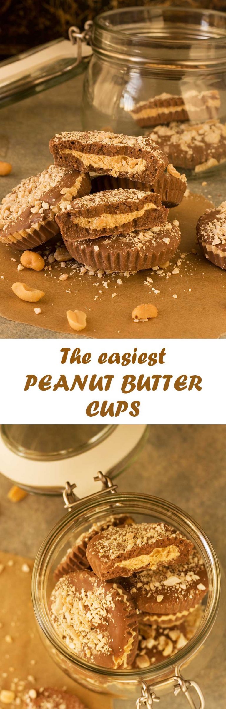The easiest peanut butter cups in a jar (homemade food gift!) Scrummy Lane