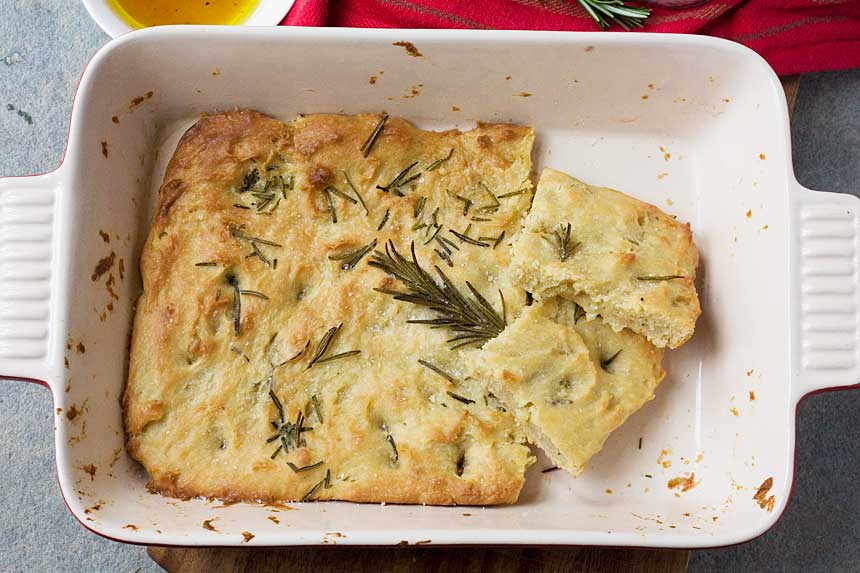 Noknead rosemary focaccia bread (in just one hour!) Scrummy Lane