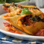 Baked spinach and ricotta pasta shells - impressive, but so so easy