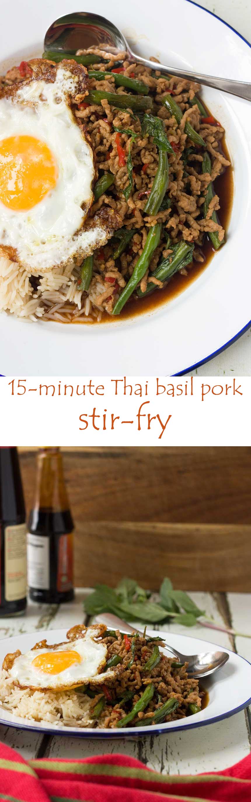 A Thai basil stir-fry just like what you'd find on the streets of Bangkok - and it's ready in just 15 minutes!
