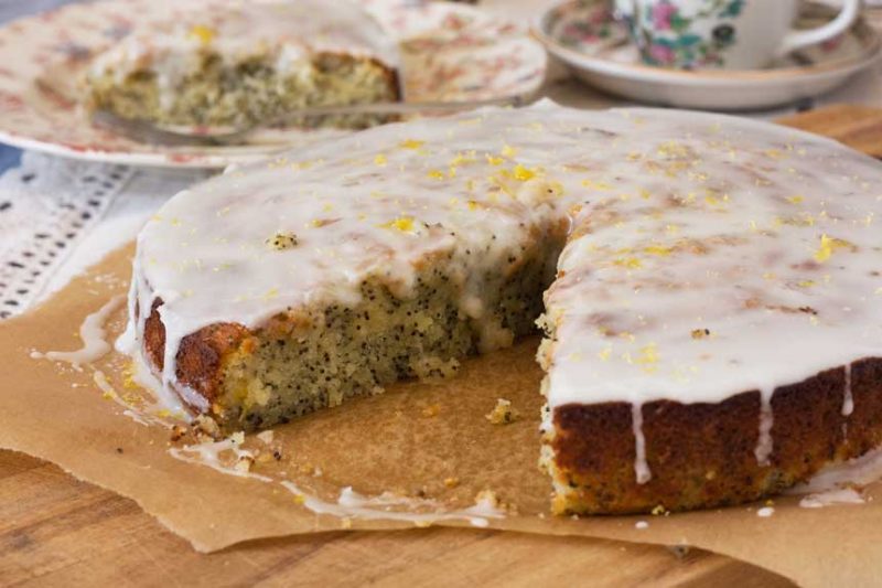 Lemon poppy seed drizzle cake Scrummy Lane