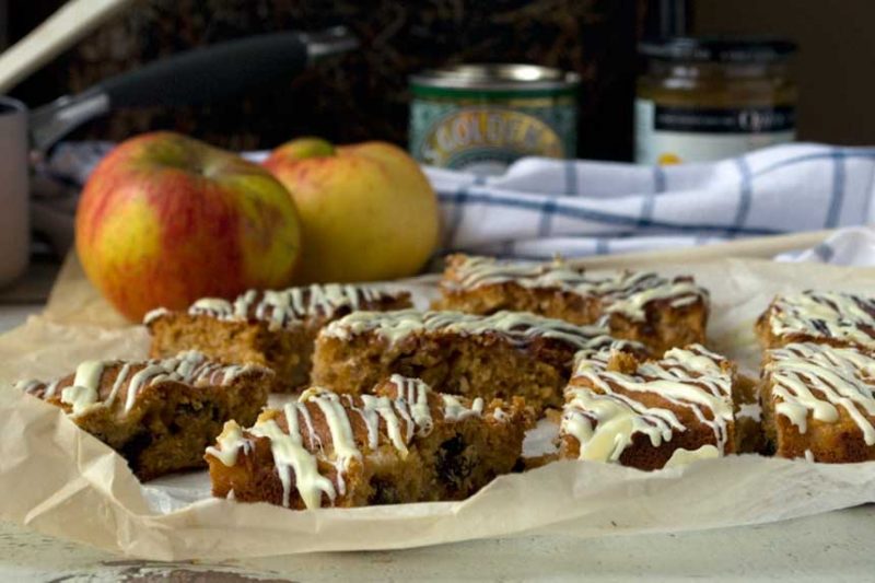 Sticky Apple and Ginger Cake Scrummy Lane