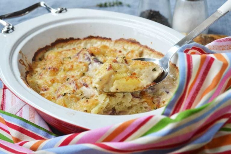 Creamy Garlic Parmesan Potatoes (Dauphinoise Potatoes) Scrummy Lane