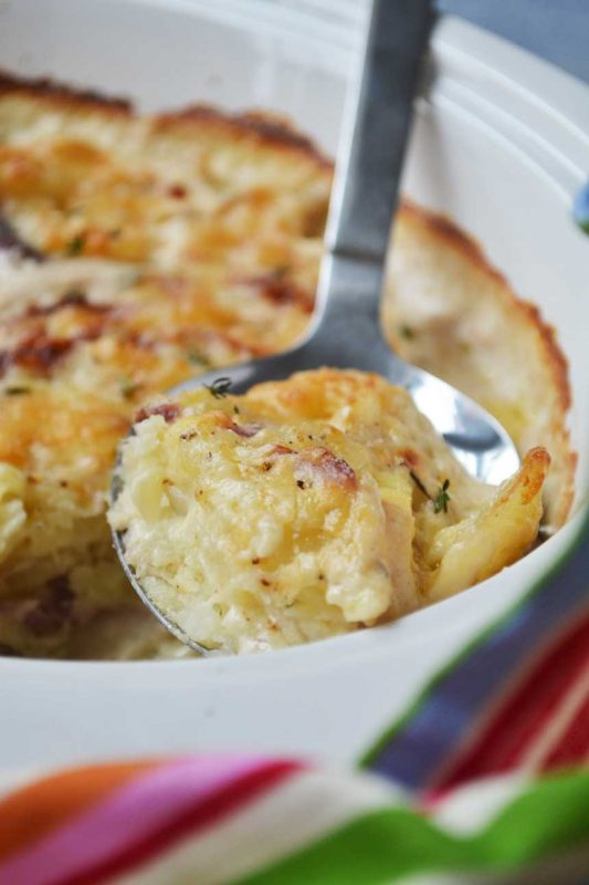 Creamy Garlic Parmesan Potatoes (Dauphinoise Potatoes) Scrummy Lane