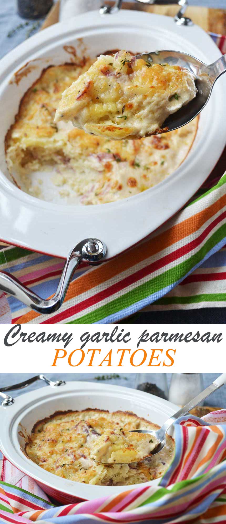 Creamy garlic parmesan potatoes (dauphinoise potatoes) Scrummy Lane