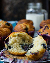 Greek yogurt blueberry muffins - a light, airy and delicious recipe!