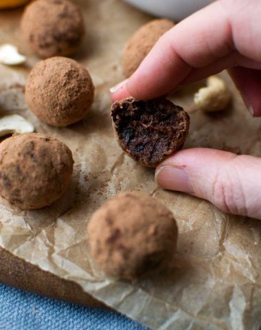 5-ingredient raw chocolate orange truffles