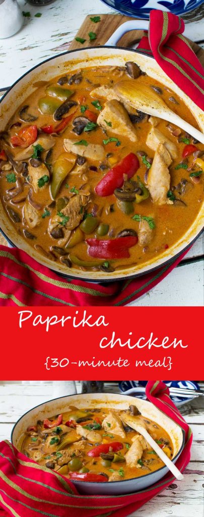 Paprika chicken - ready in just 30 minutes!