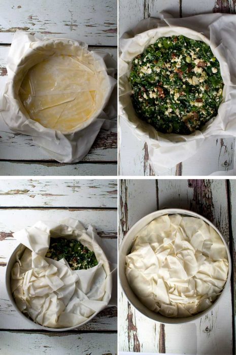 Greek spinach and feta filo pie - Scrummy Lane