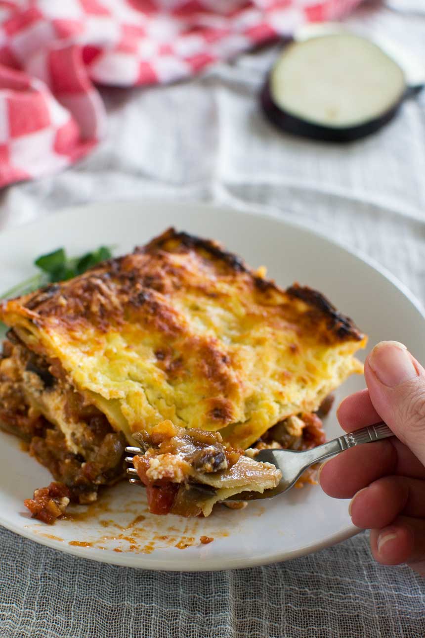 Eggplant lasagna (2-in-1 meal!) - Scrummy Lane