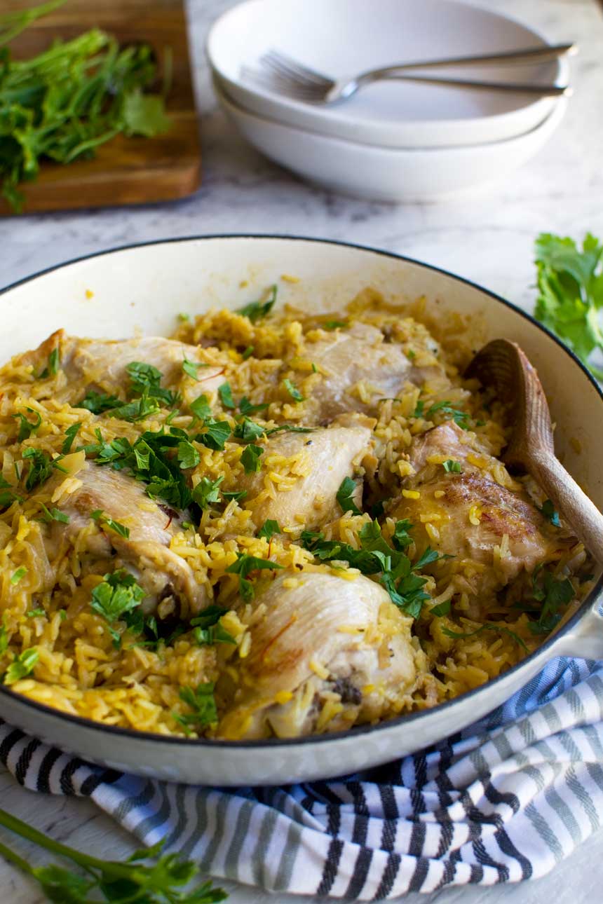 The simplest stove top chicken and rice (30 minute meal) - Scrummy Lane