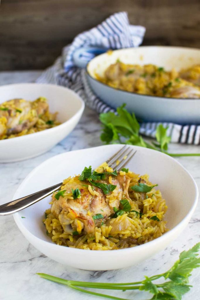 30-Minute Stove Top Chicken And Rice (One Pot) - Scrummy Lane