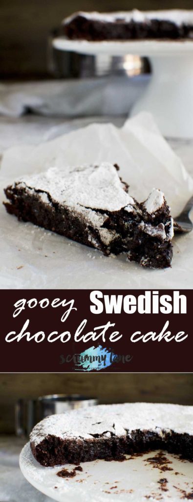 6-ingredient Swedish chocolate cake (kladdkaka)