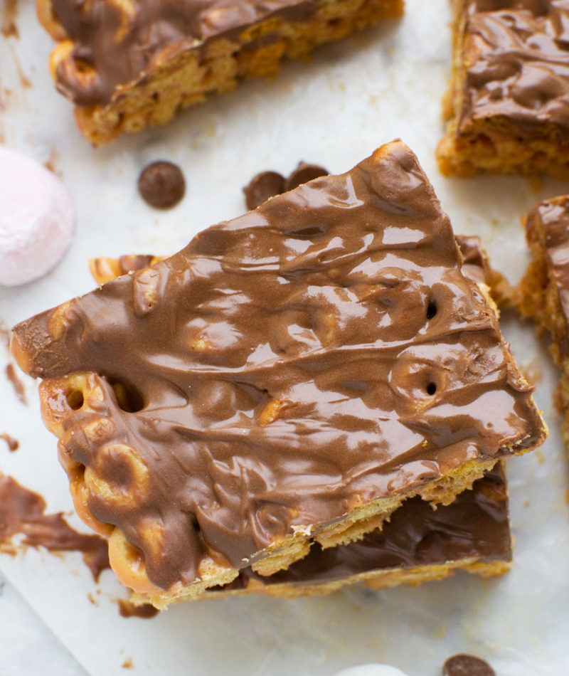 Addictive peanut butter Cheerio bars