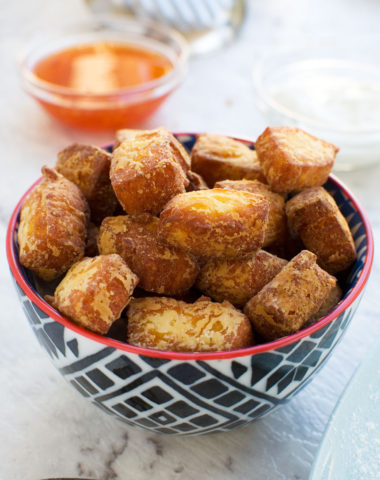 Life-changing fried halloumi bites