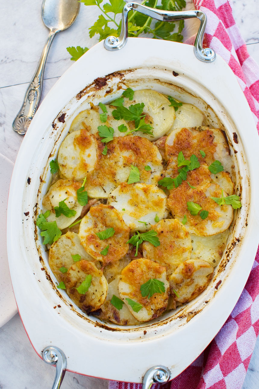 potato bacon bake delicious with (boulangere Scrummy with Potato  bake potatoes) Lane bacon