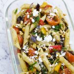 Mediterranean penne pasta salad