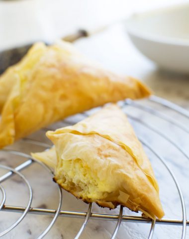 Tiropita or mini Greek cheese pies