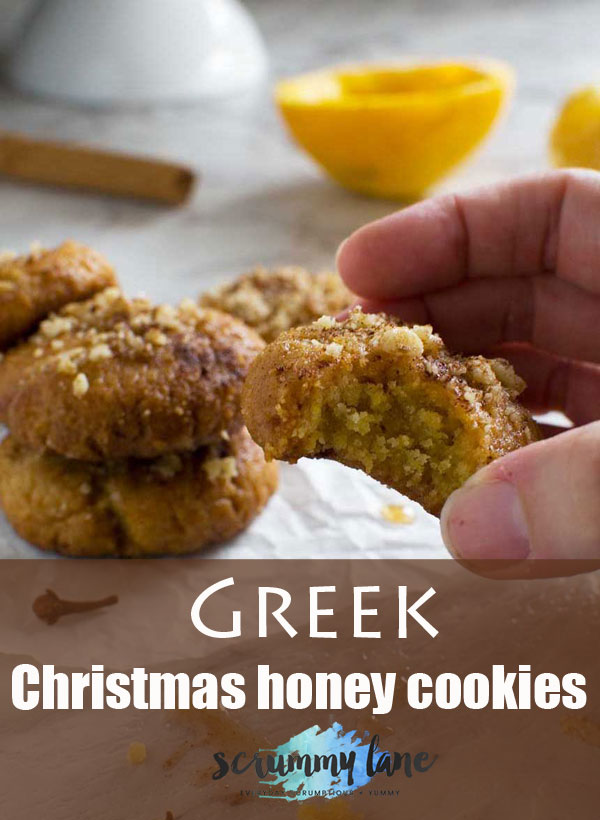 Greek Christmas honey cookies