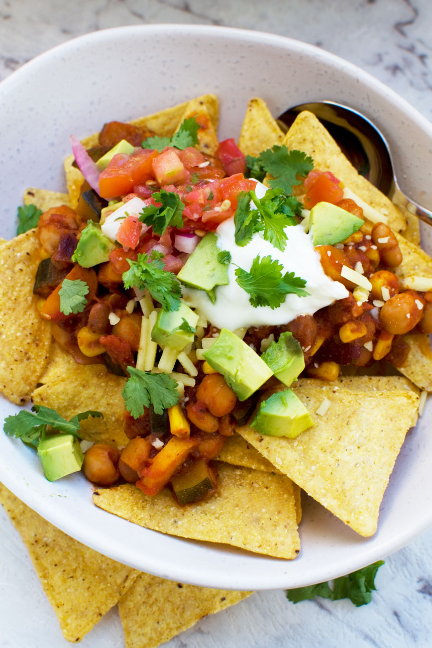 bean nachos