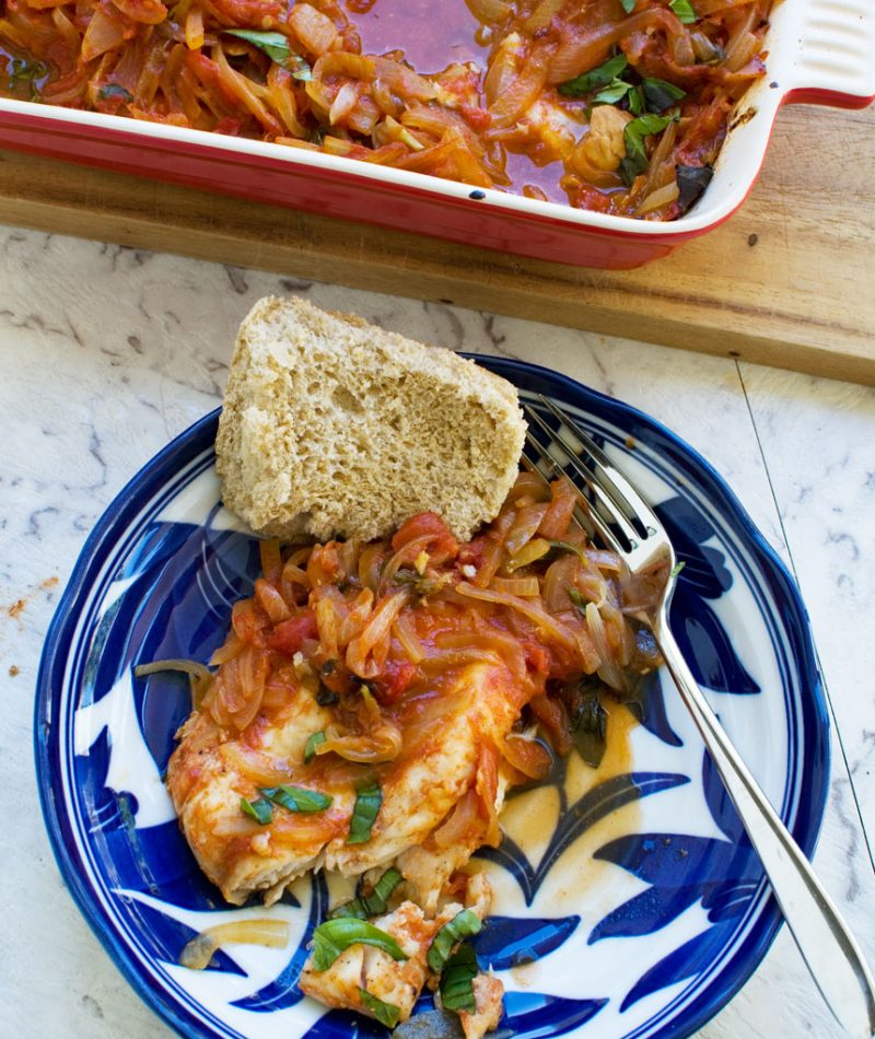 Greek baked fish