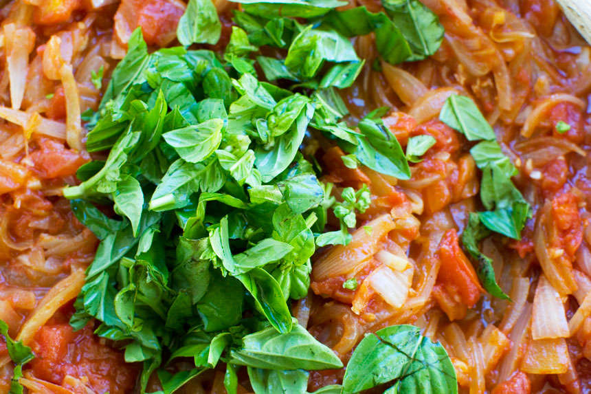 closeup of Ingredients in a pan for Greek baked fish