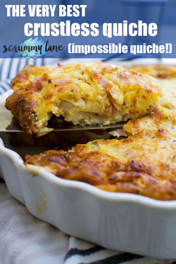 The very best crustless quiche (impossible quiche!)