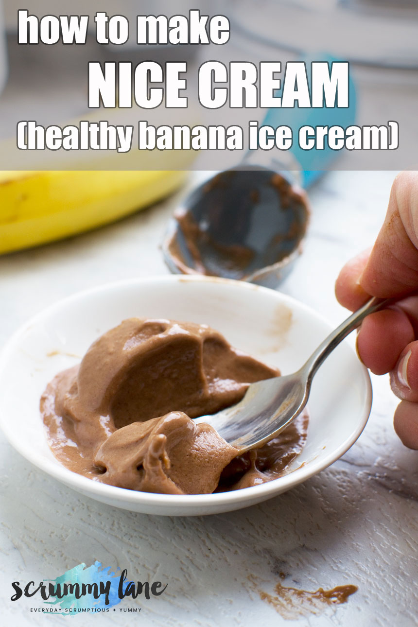 5-minute chocolate banana ice cream (nice cream)