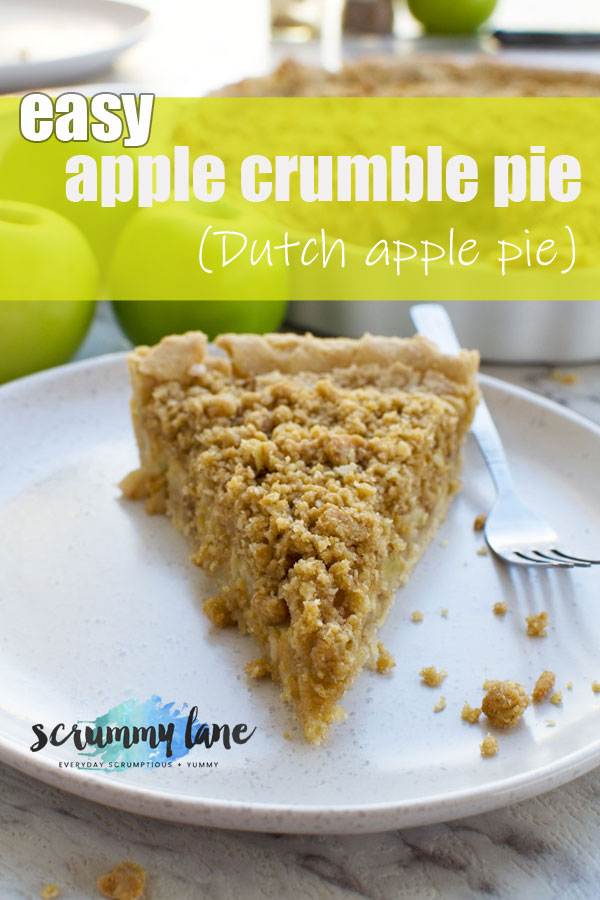 Easy apple crumble pie (Dutch apple pie)